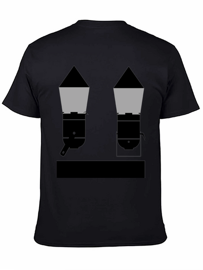 Geometric Grills Black T-Shirt