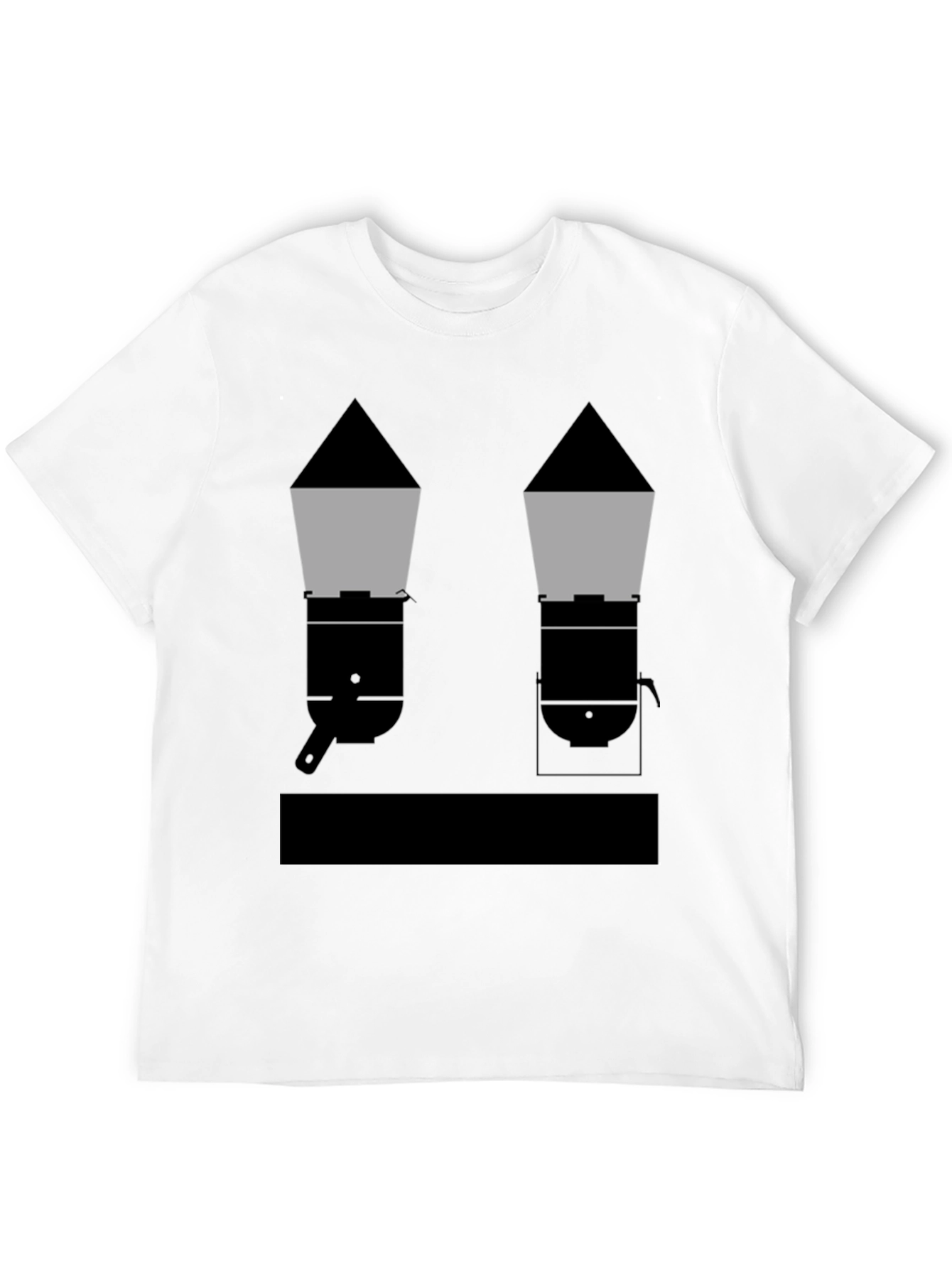 Geometric Grills Black T-Shirt