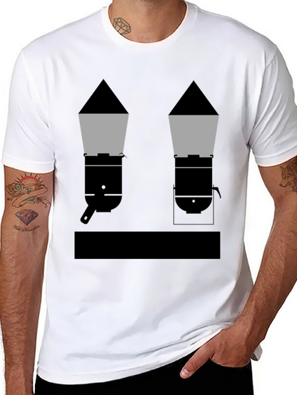 Geometric Grills Black T-Shirt