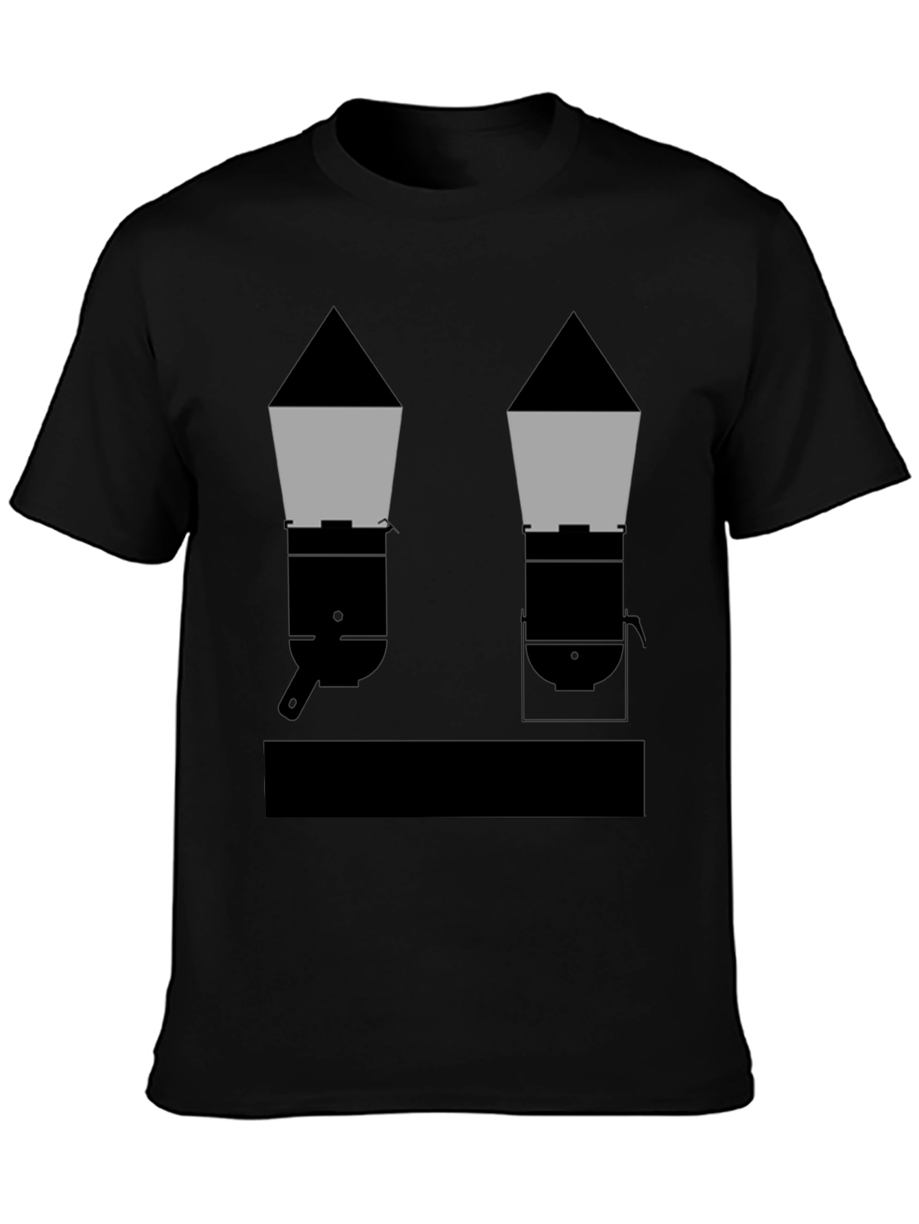 Geometric Grills Black T-Shirt
