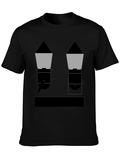 Geometric Grills Black T-Shirt
