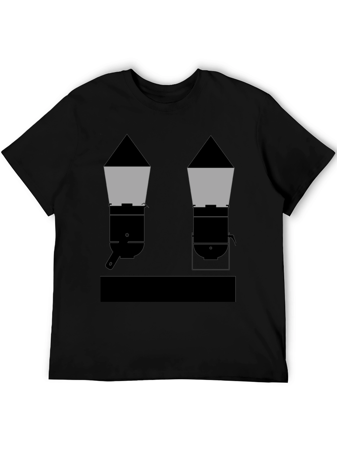 Geometric Grills Black T-Shirt