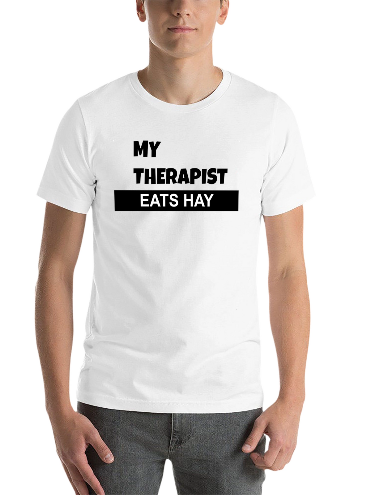 My Therapist Eats Hay T-Shirt: Funny Animal Lover Tee