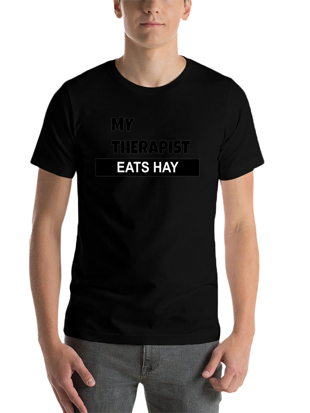 My Therapist Eats Hay T-Shirt: Funny Animal Lover Tee