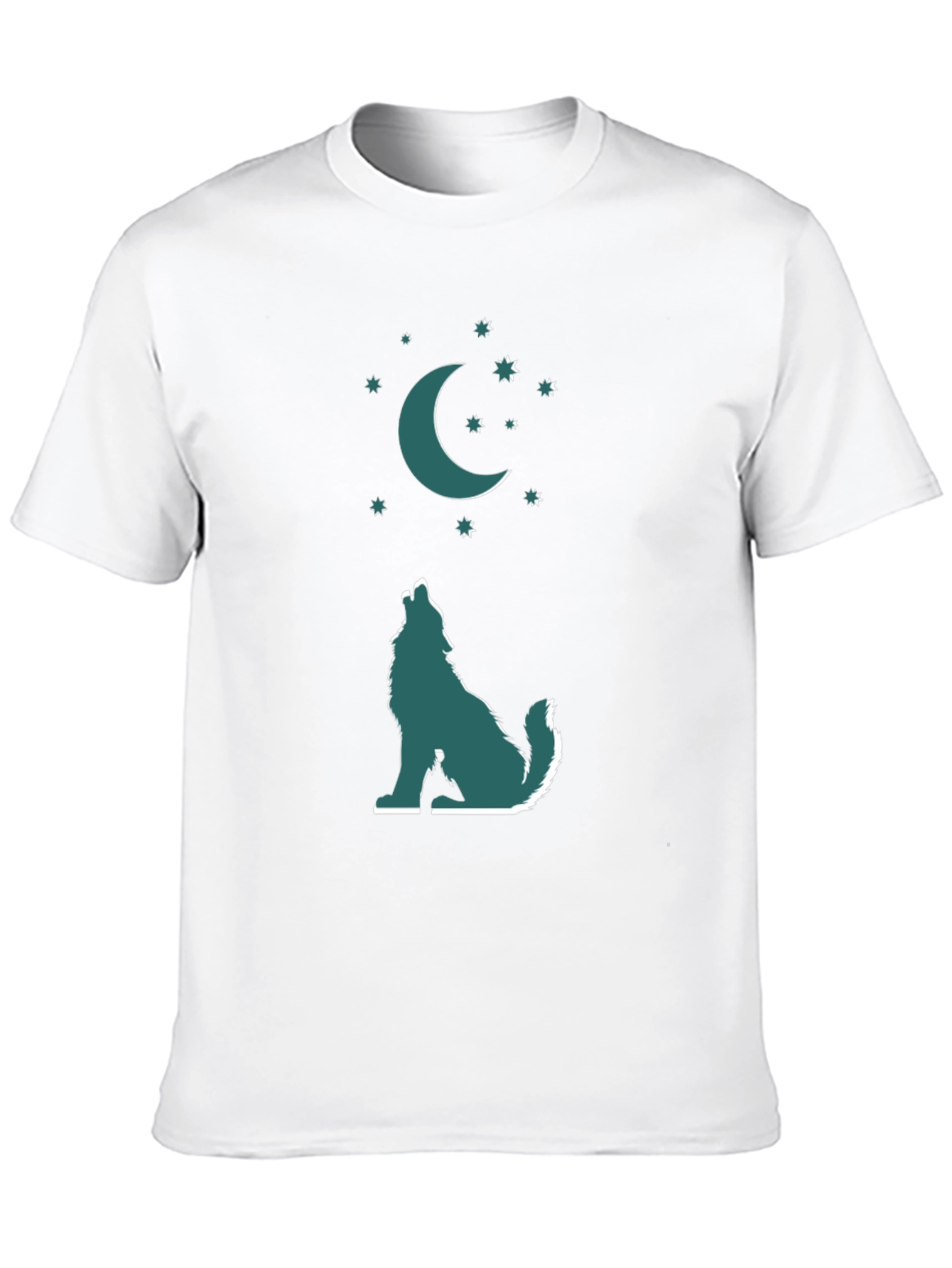 Wolf Moon Graphic Tee - Mens Black T-Shirt
