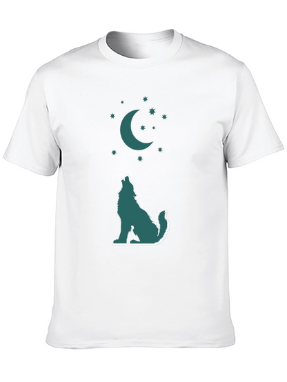 Wolf Moon Graphic Tee - Mens Black T-Shirt