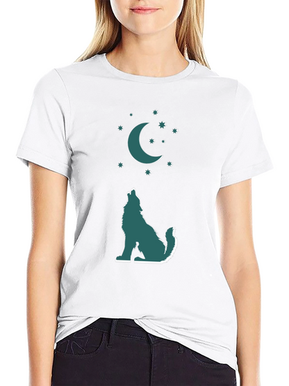 Wolf Moon Graphic Tee - Mens Black T-Shirt