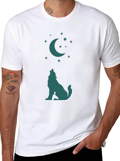 Wolf Moon Graphic Tee - Mens Black T-Shirt