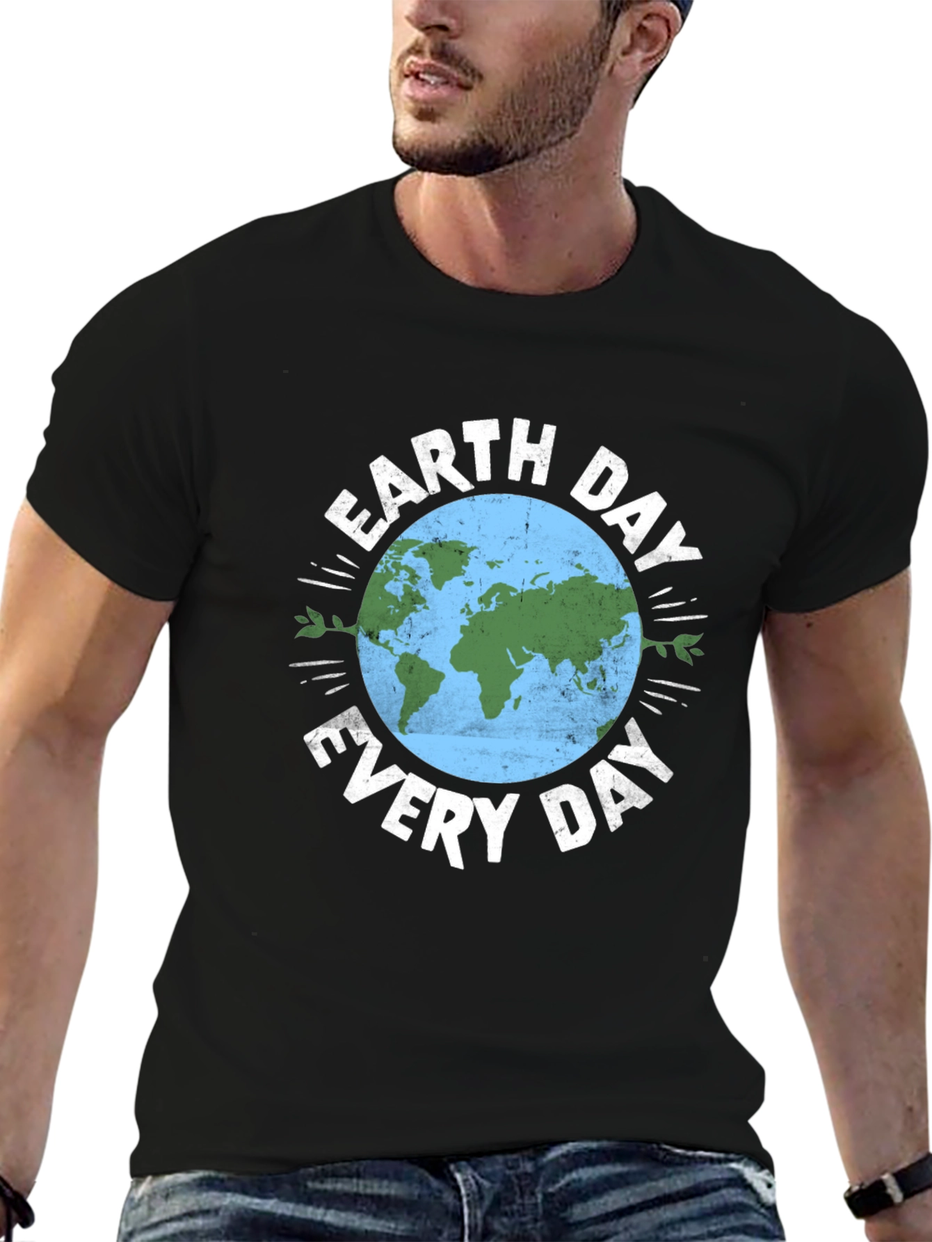 Earth Day Everyday Graphic Tee - Black