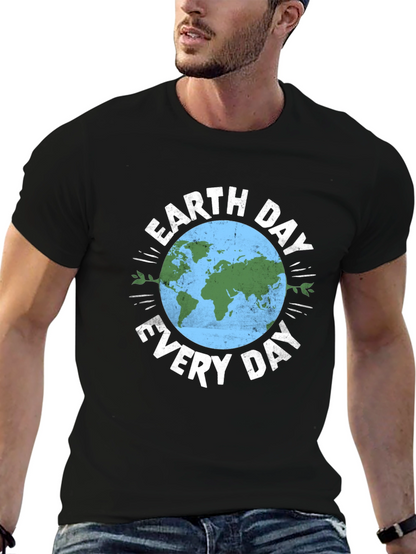 Earth Day Everyday Graphic Tee - Black