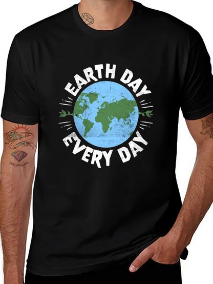 Earth Day Everyday Graphic Tee - Black