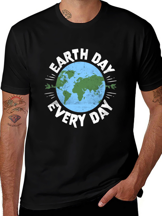 Earth Day Everyday Graphic Tee - Black