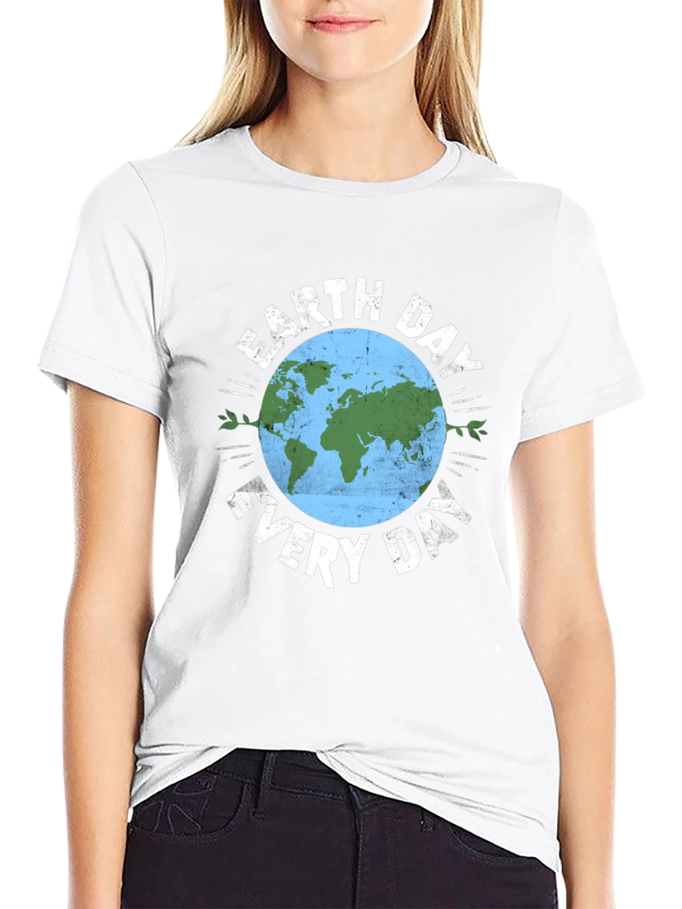Earth Day Everyday Graphic Tee - Black