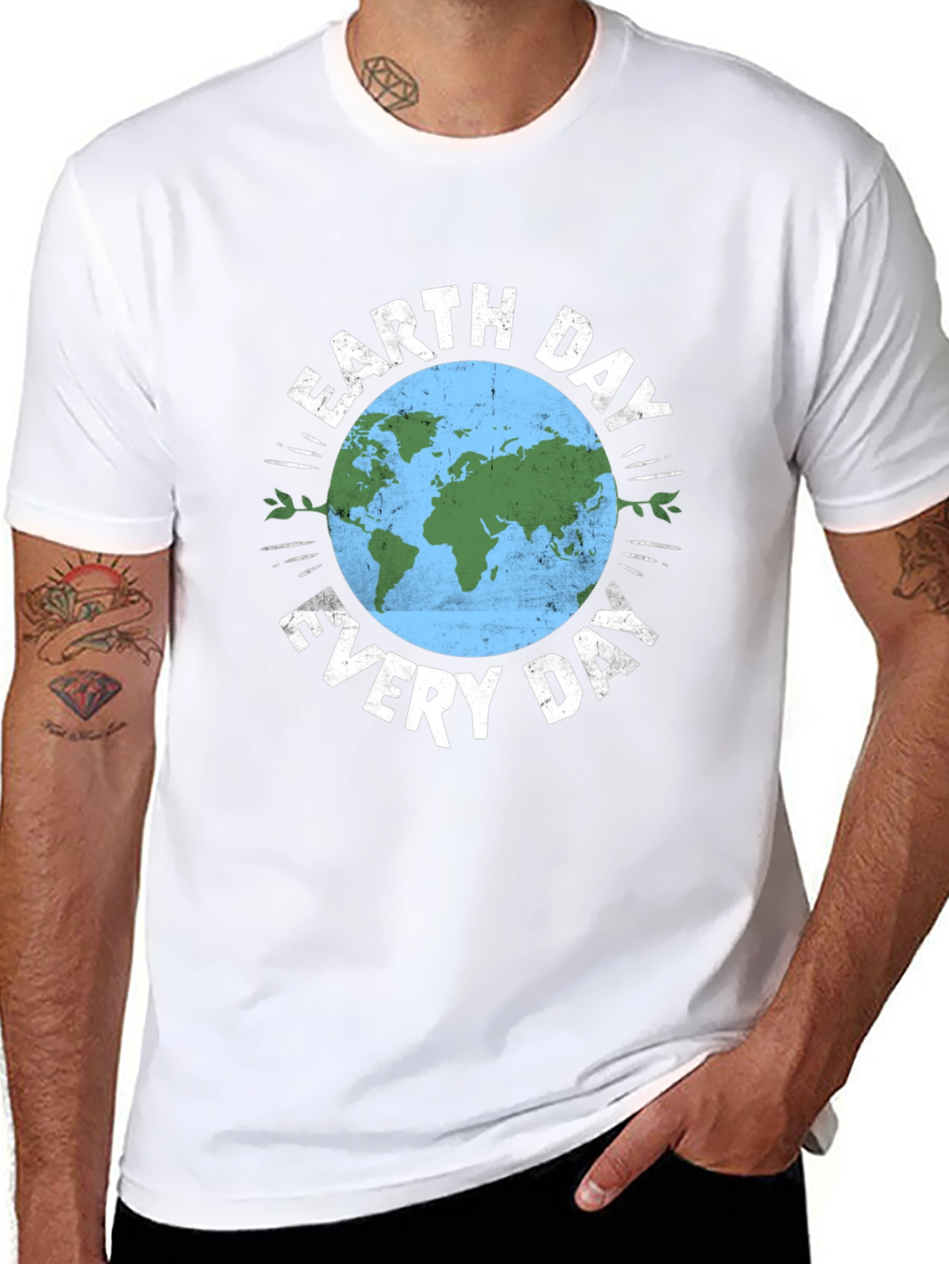 Earth Day Everyday Graphic Tee - Black