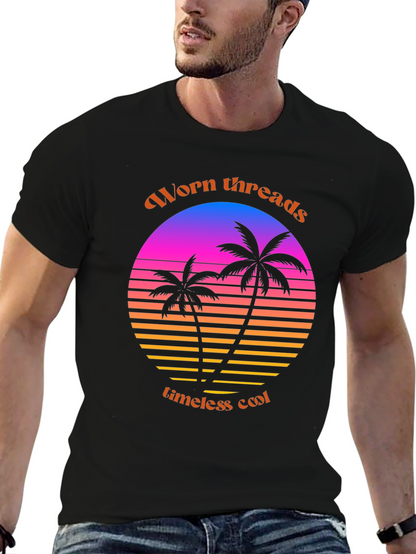 Worn Threads Retro Palm Tee