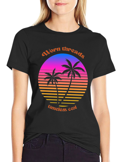 Worn Threads Retro Palm Tee