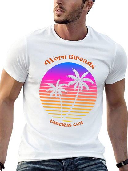 Worn Threads Retro Palm Tee