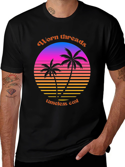 Worn Threads Retro Palm Tee